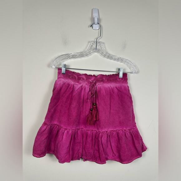 Antropologie Pilcro Giulia Tie De Tassel Mini Skirt Size Medium - Picture 1 of 8